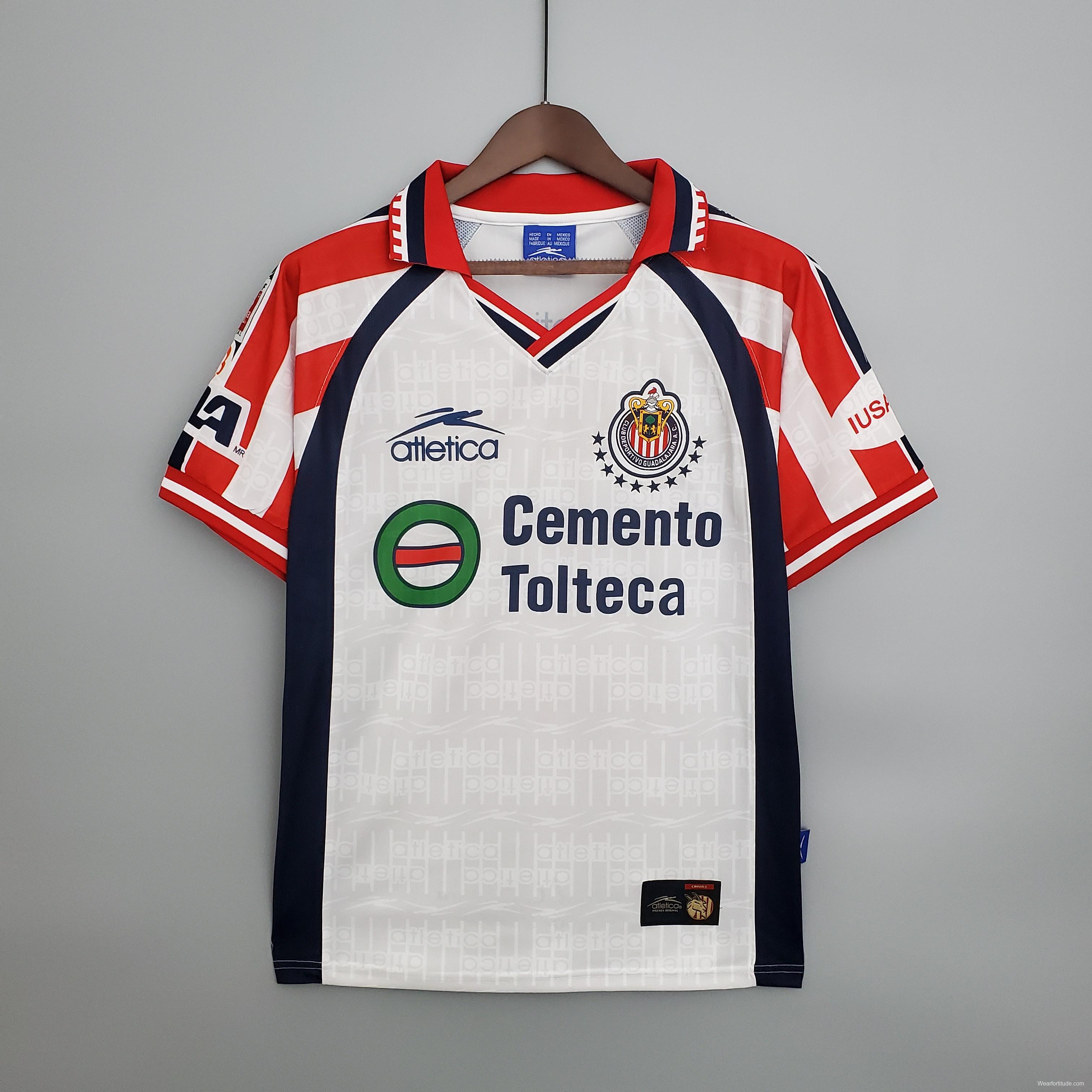 Retro 99/00 Chivas Guadalajara AWAY Soccer Jersey