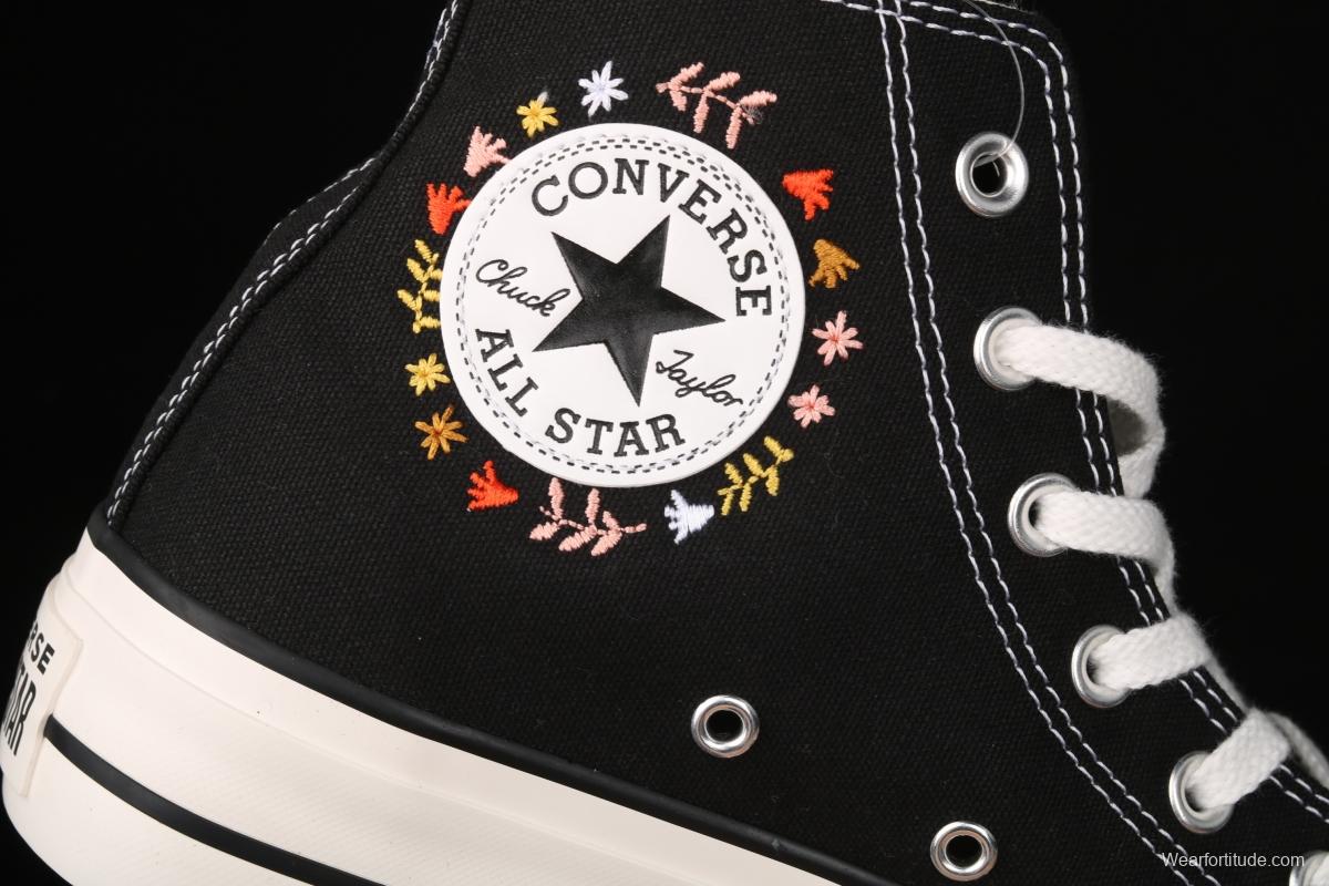 Converse All Star Lift fashionable thick-soled high-upper canvas shoes 571085C