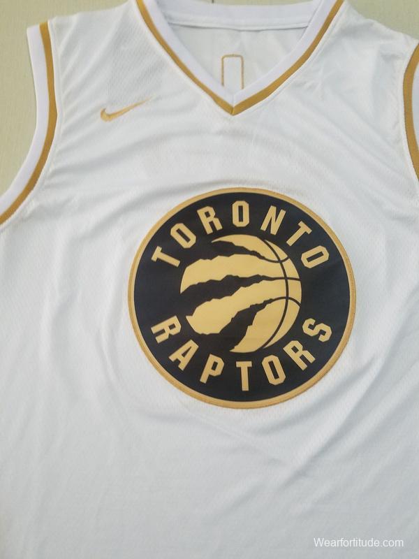 Pascal Siakam 43 White Golden Edition Jersey