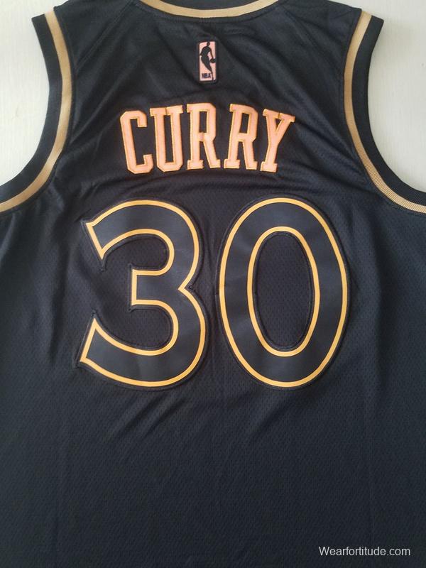 Stephen Curry 30 Black Golden Edition Jersey