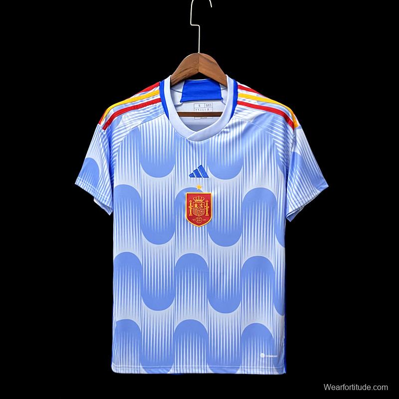 2022 Spain Away Soccer Jersey