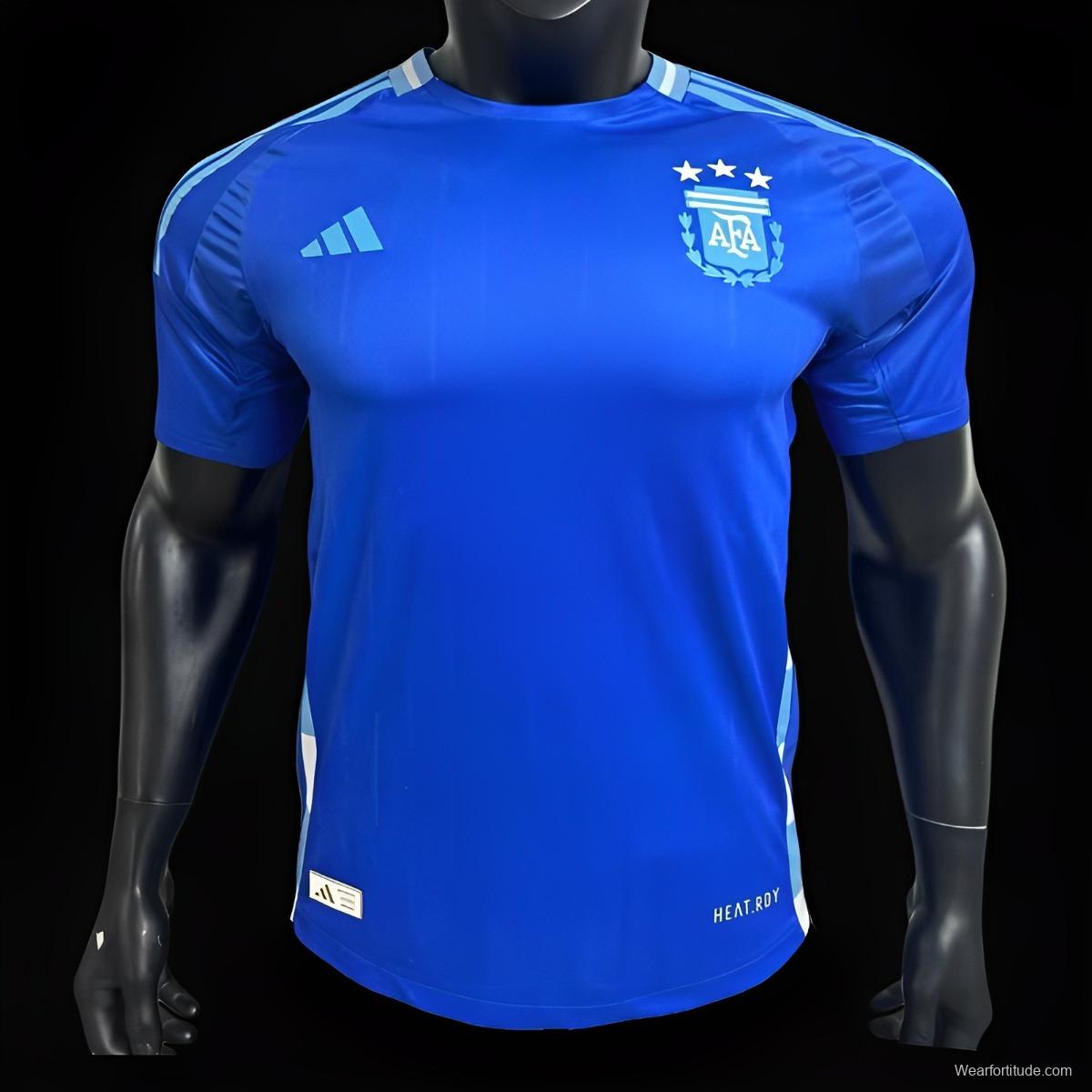 Player Version 2024 Argentina Away Blue Jersey