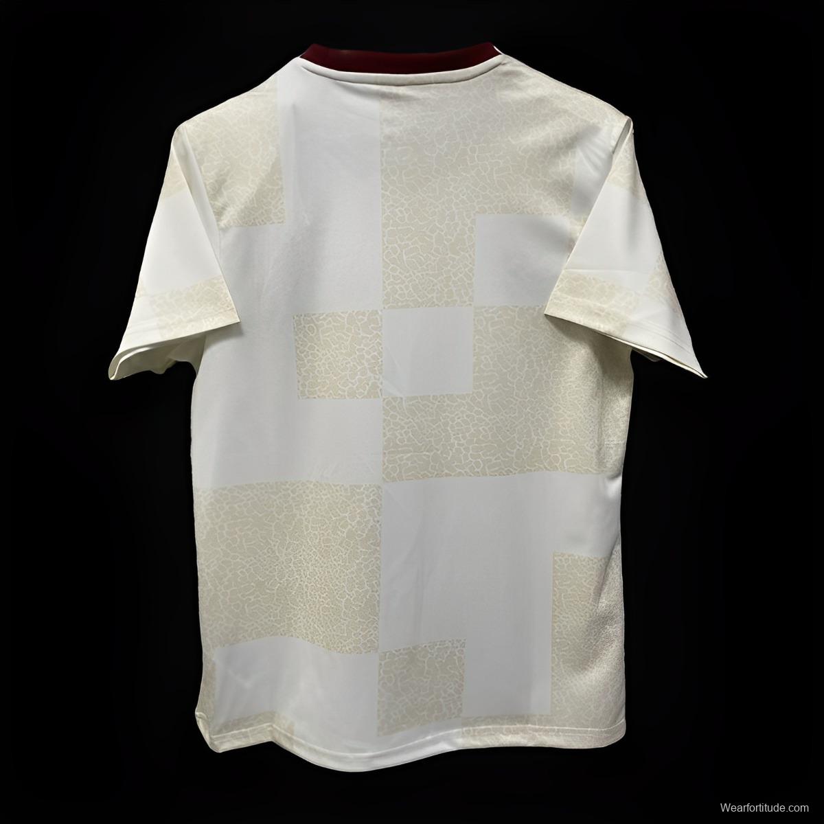 24/25 Flamengo Pre-Match White Training Jersey