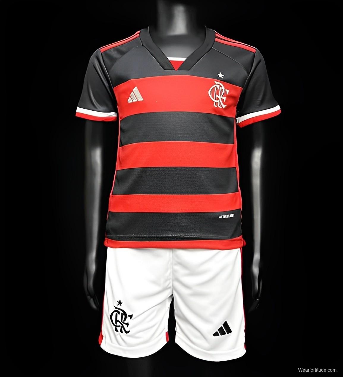 23/24 Kids Flamengo Home Jersey