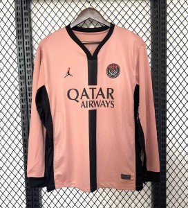 24/25 PSG Third Pink Long Sleeve Jersey