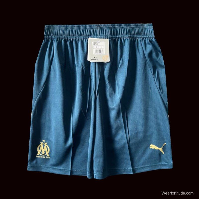 24/25 Olympique Marseille Away Blue Shorts